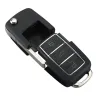VW Jetta Beetle - 3 boutons - lame découpée - boîtier de clé de voiture distant - coque